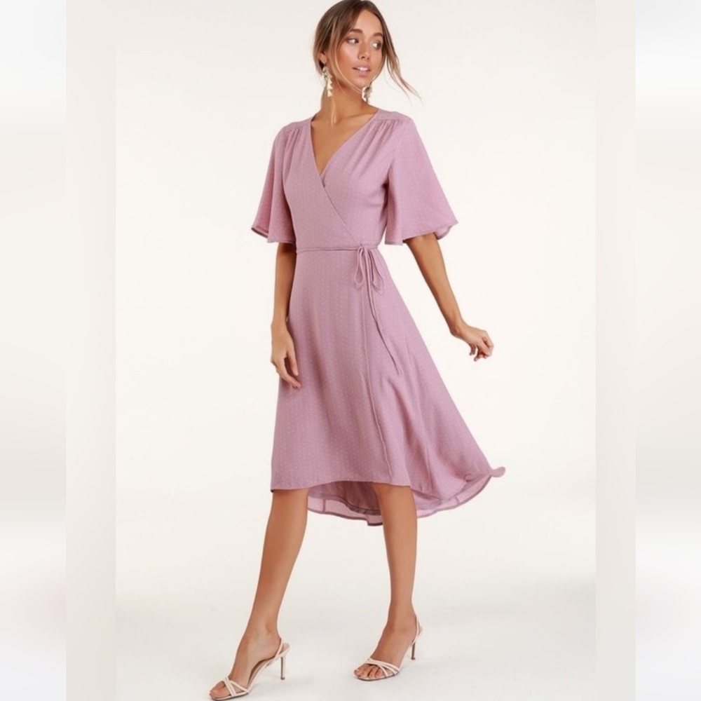 Lulu's purple Wrap Dress